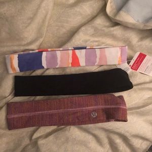 Lulu lemon headband trio